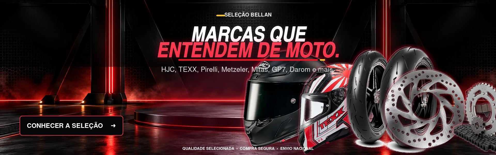Marcas que entendem de moto.
