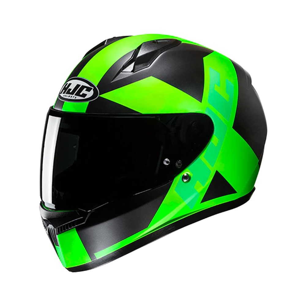 CAPACETE HJC C10 TEZ PRET VERD 56
