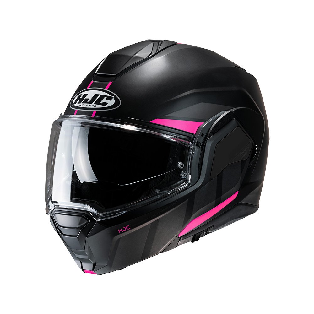 CAPACETE HJC I100 180 BEIS PRETO CHUMBO E ROSA 56