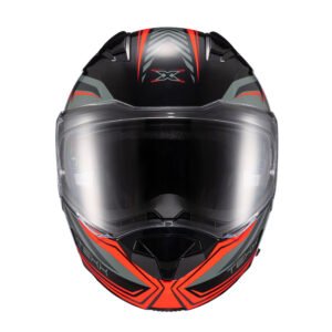 CAPACETE TEXX ESCAM KRATOS NOMADE PRET VERM CINZ BRIL 56