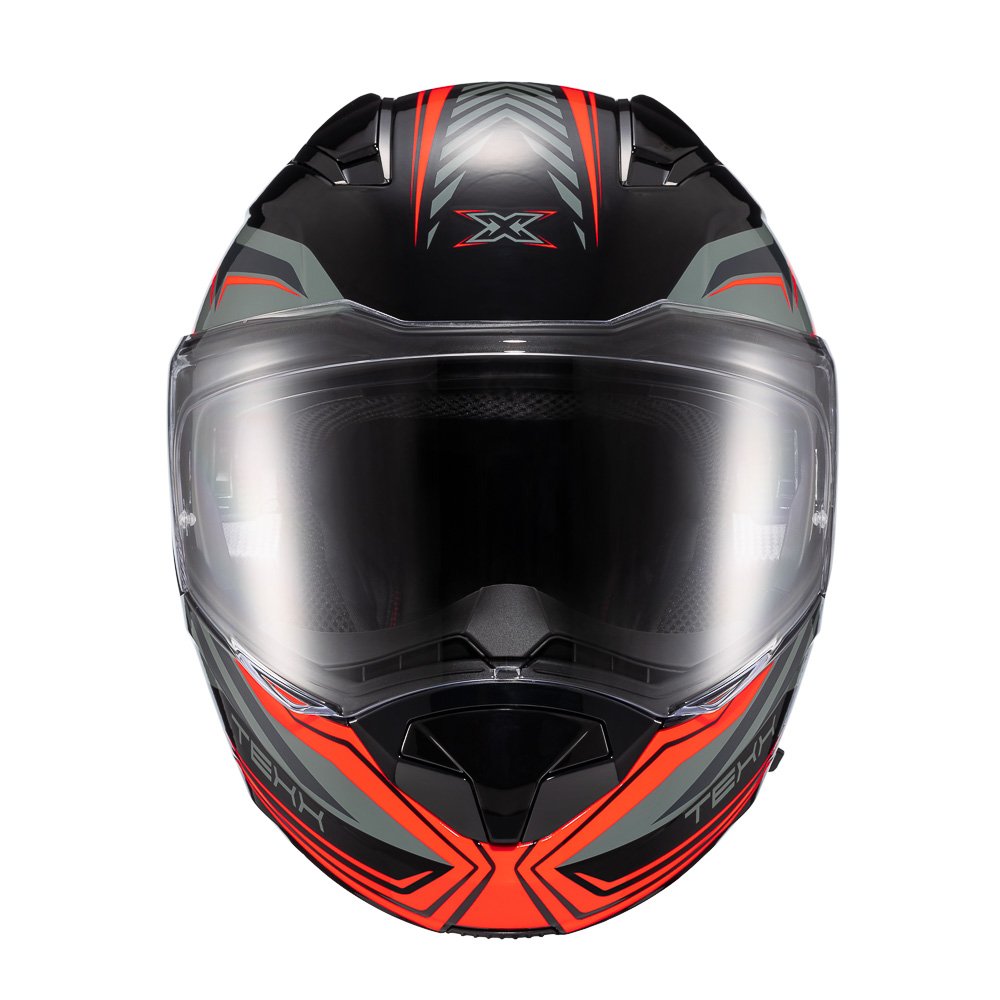 CAPACETE TEXX ESCAM KRATOS NOMADE PRET VERM CINZ BRIL 56