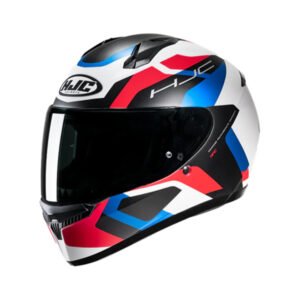 CAPACETE HJC C10 TINS BRANC VERM PRET AZU 59