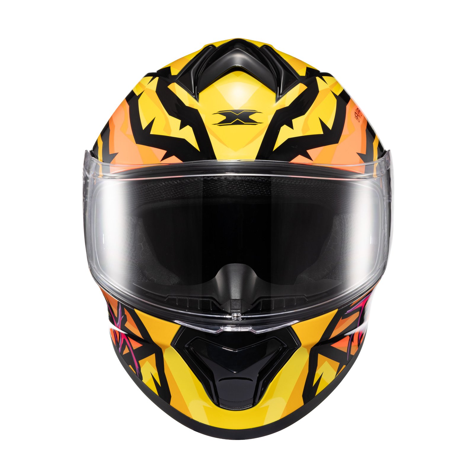 CAPACETE TEXX FECHADO SPIHE MAASAI LARANJA AMARELO 56
