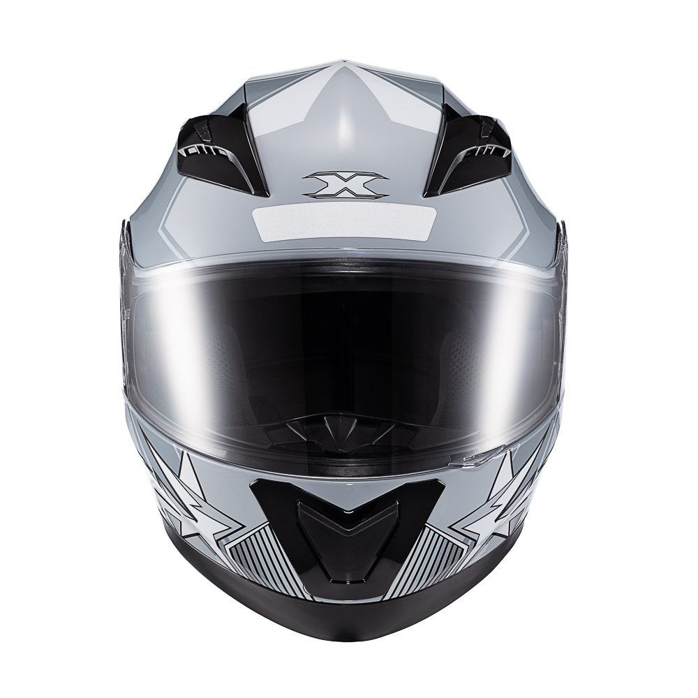 CAPACETE TEXX STRIKE SUPERSTAR CINZ VERM BRANC BRIL 56