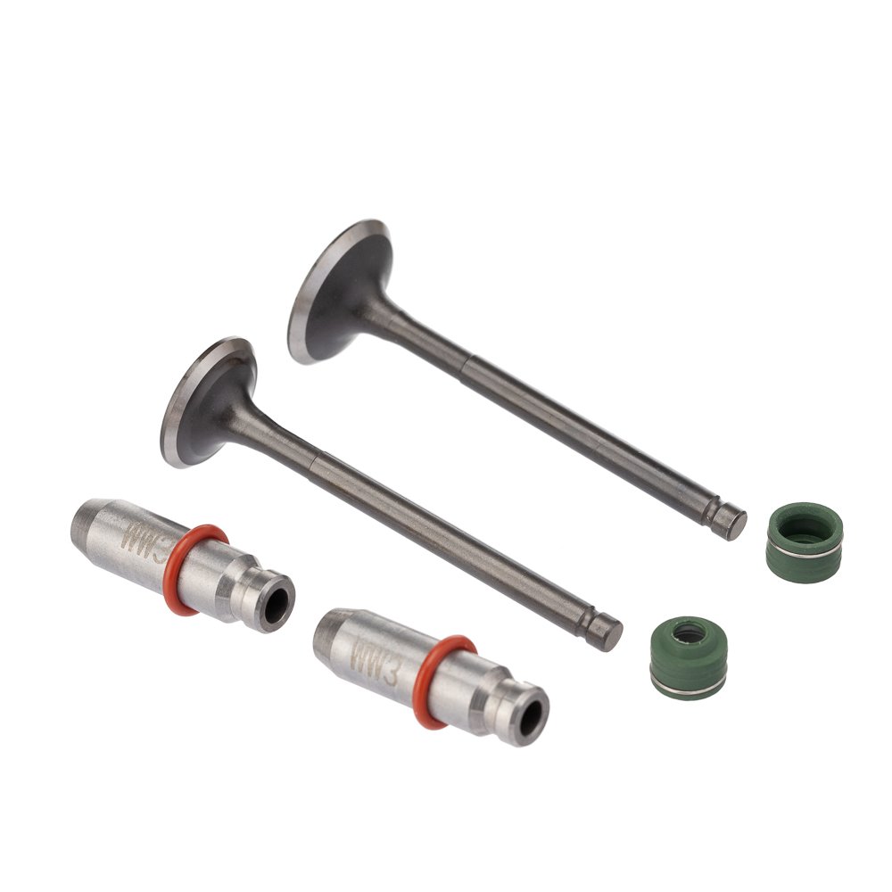 VALVULA GUIA E RETENTOR KIT (6PCS) WW3 BIZ 125 05/24 (VERDE)