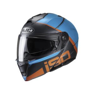 CAPACETE HJC I90 MAY AZUL E LARANJA 56