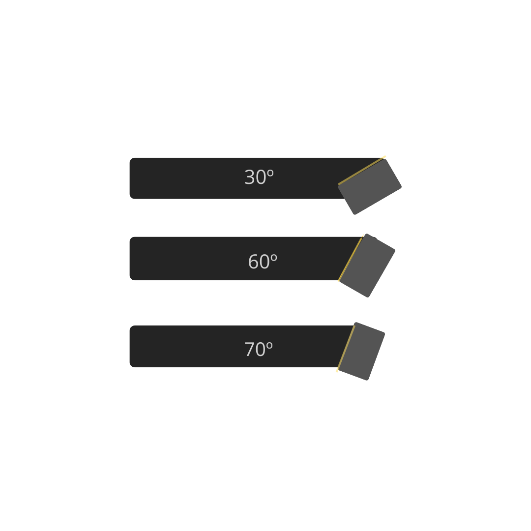 Kit Videa de Corte Soldada 8mm - 30°/ 60°/70°