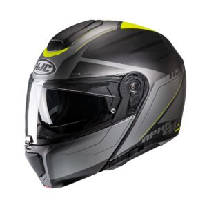 CAPACETE HJC RPHA 90S CADAN PRETO CINZA E VERDE 63