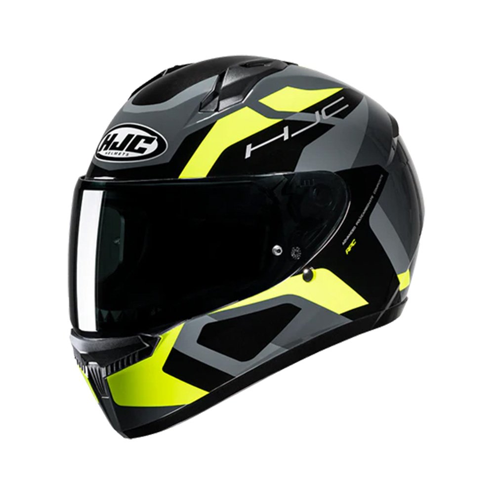 CAPACETE HJC C10 TINS CINZ VERD PRET 56