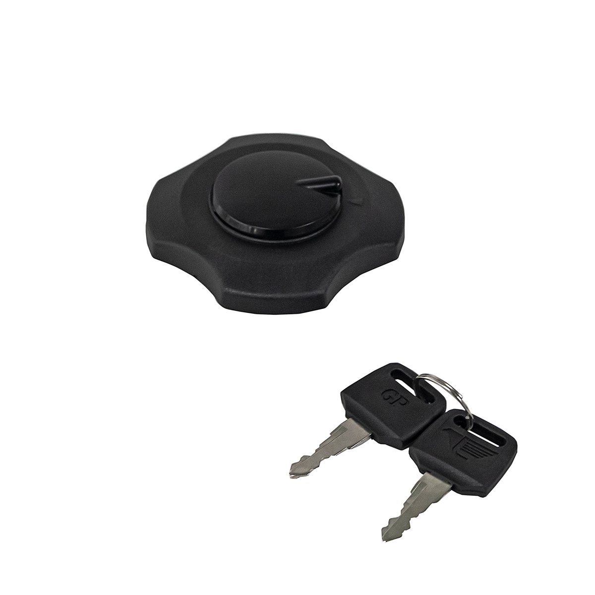 TAMPA TANQUE GASOLINA GP7 PRETA CG ML TUR 125 83/