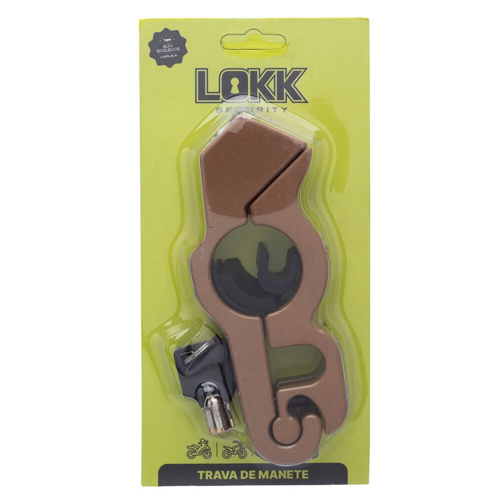 TRAVA DE MANETE LOKK SECURITY DOURADA