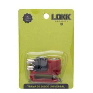 TRAVA DE DISCO LOKK SECURITY UNIVERSAL VERMELHO