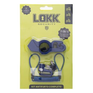 TRAVAS KIT C/ 3 PECAS LOKK SECURITY AZUL