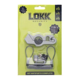 TRAVAS KIT C/ 3 PECAS LOKK SECURITY PRATA