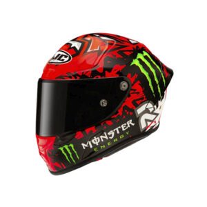 CAPACETE HJC RPHA 1 QUARTARARO REPL VERMELHO PRETO BRANC 61