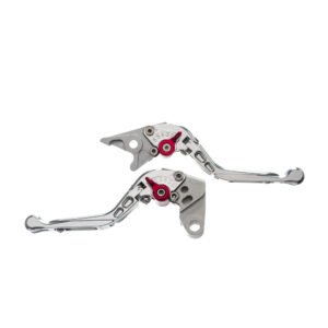 MANETE MOTO X SUPER BIKE PAR C/ REGULAGENS 3/4DEDOS PRATA KA