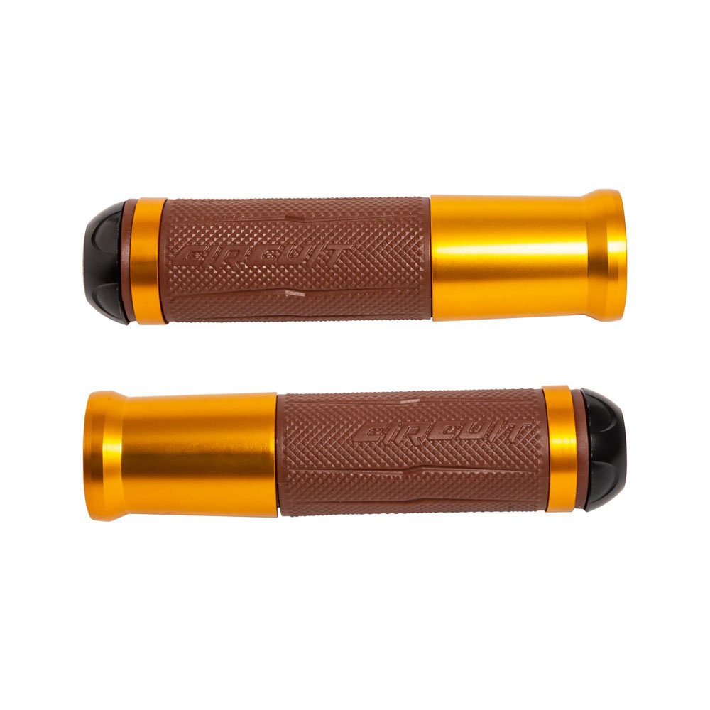 CIRCUIT Manopla Honda Silverstone Marrom/Dourado - Par