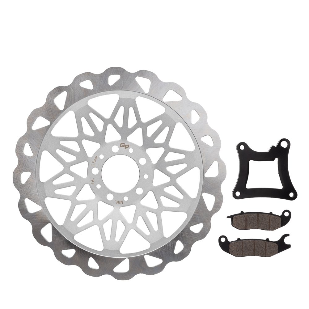 GP7 Disco Dianteiro com CG 150 2009 2015 320MM Prata - Kit