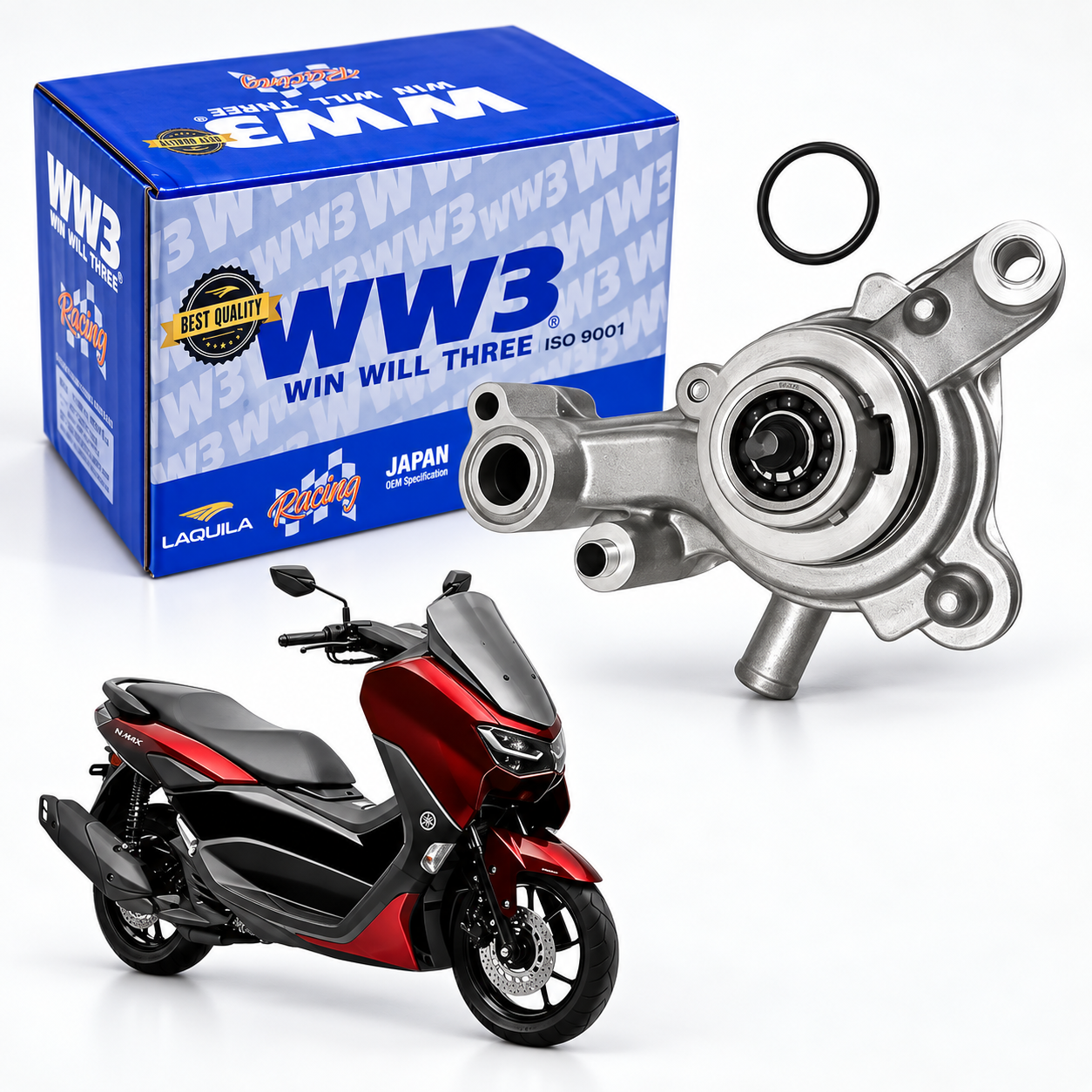WW3 Bomba de Agua Yamaha Nmax 160 2021 em diante - Kit