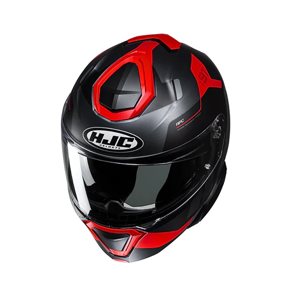 HJC Capacete I91 Carst Pret Verm 63 - Unid