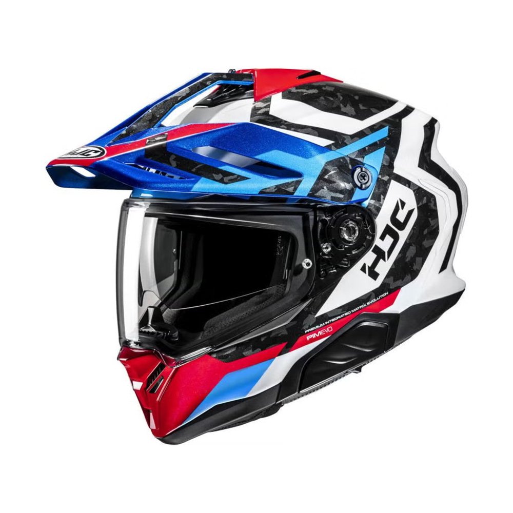 HJC Capacete Rpha 60 Dakar Preto Branco Azu Vermelho Bril 58