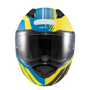 TEXX Capacete Escam Kratos Cyber Azu Verd Fosc 60 - Unid