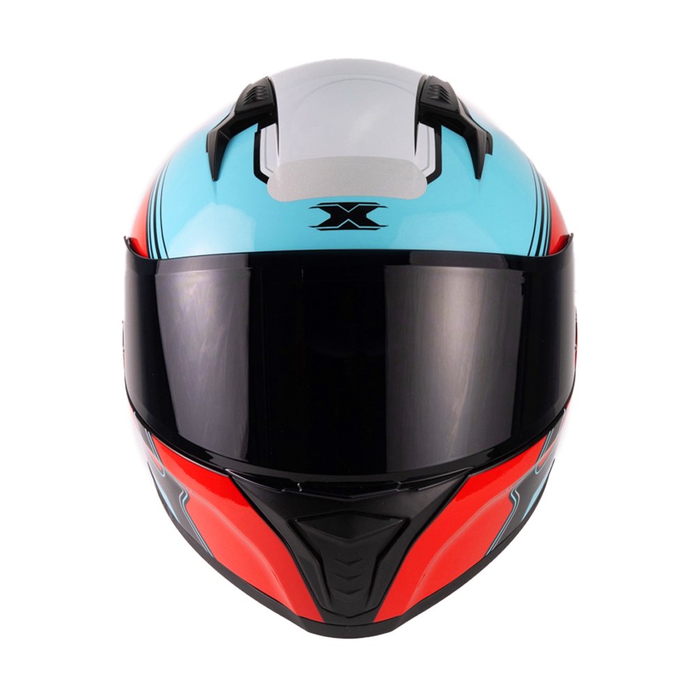 TEXX Capacete Fecha Raptor HORNET Azu Verm 64 - Unid