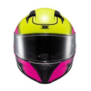 TEXX Capacete Fecha Raptor HORNET Verd Ros 62 - Unid