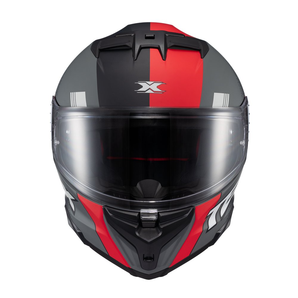 TEXX Capacete Fecha Kaiman Track Verm Pret Cinz 62 - Unid