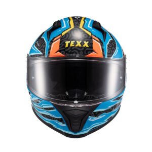 TEXX Capacete Fecha Raptor Arcade Azu Verm 58 - Unid