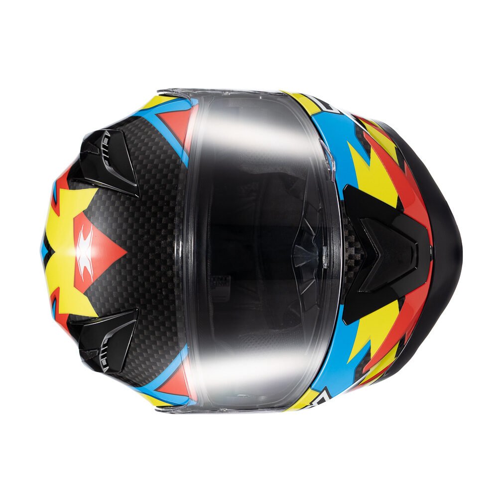TEXX Capacete Strike Ride Azu Verd Verm Pret 56 - Unid