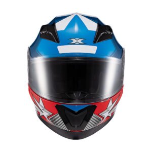 TEXX Capacete Strike Superstar Azu Verm Branc 56 - Unid