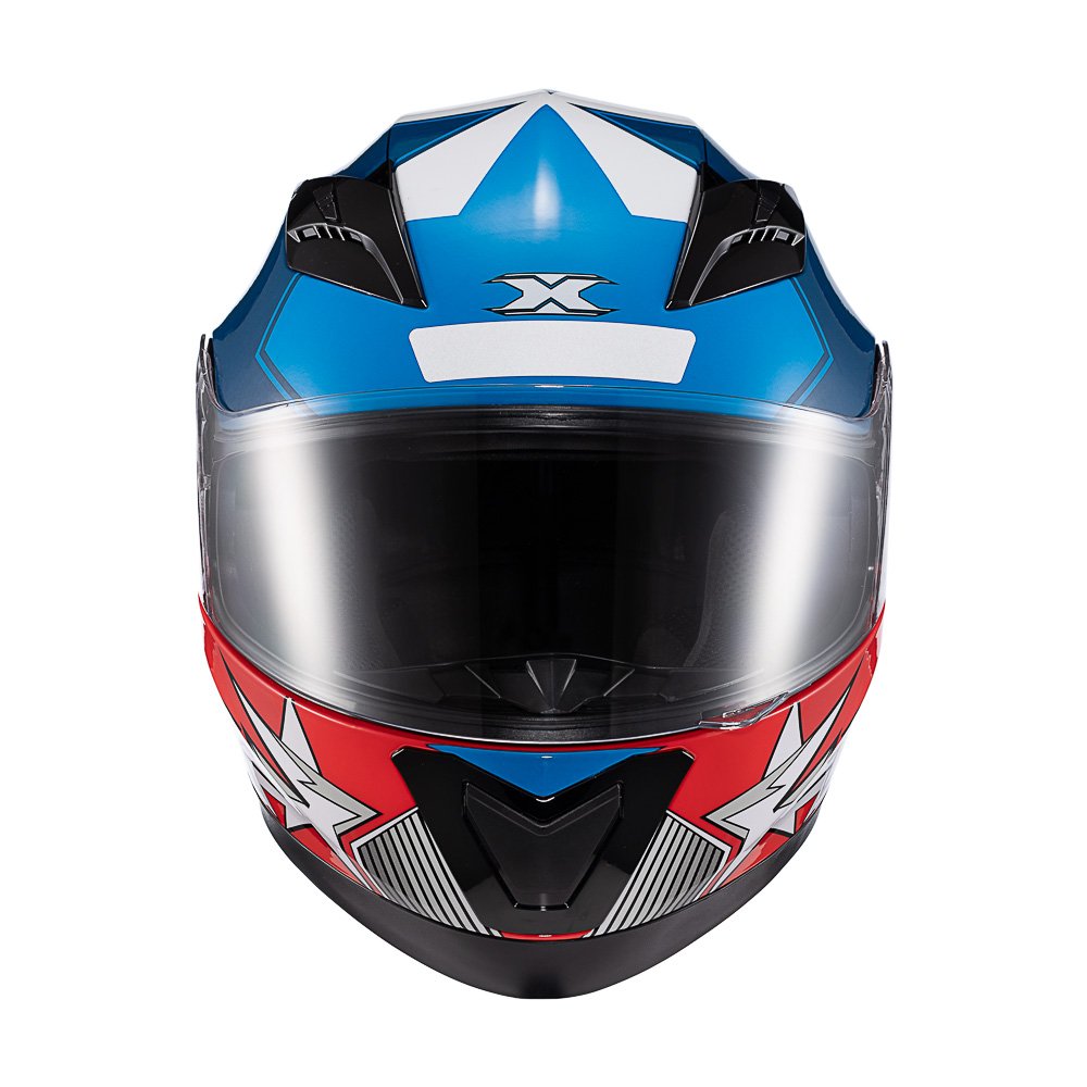 TEXX Capacete Strike Superstar Azu Verm Branc 56 - Unid