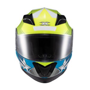 TEXX Capacete Strike Superstar Verd Azu Branc 56 - Unid
