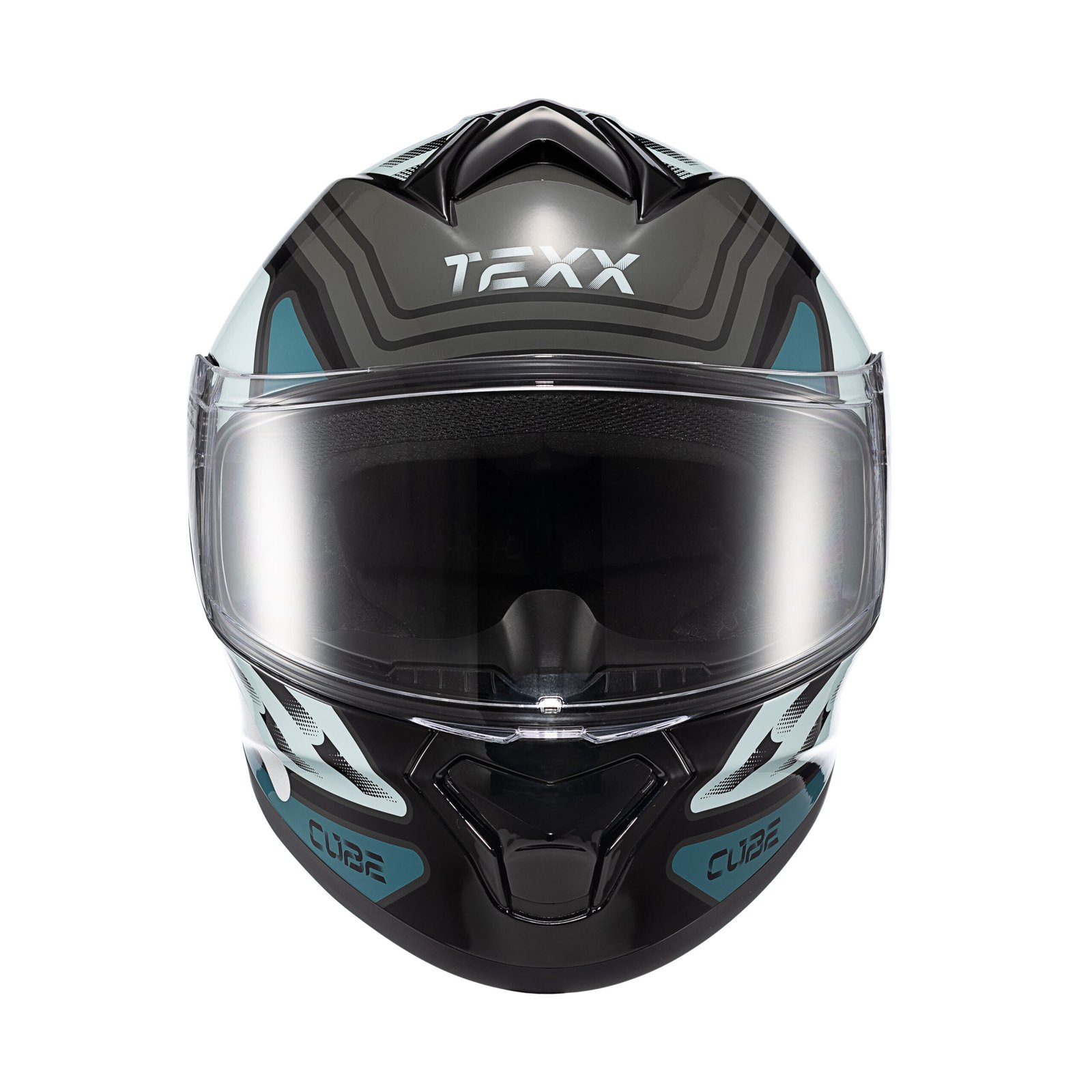 TEXX Capacete Fechado Spihe Cube Azul Verde 56 - Unid