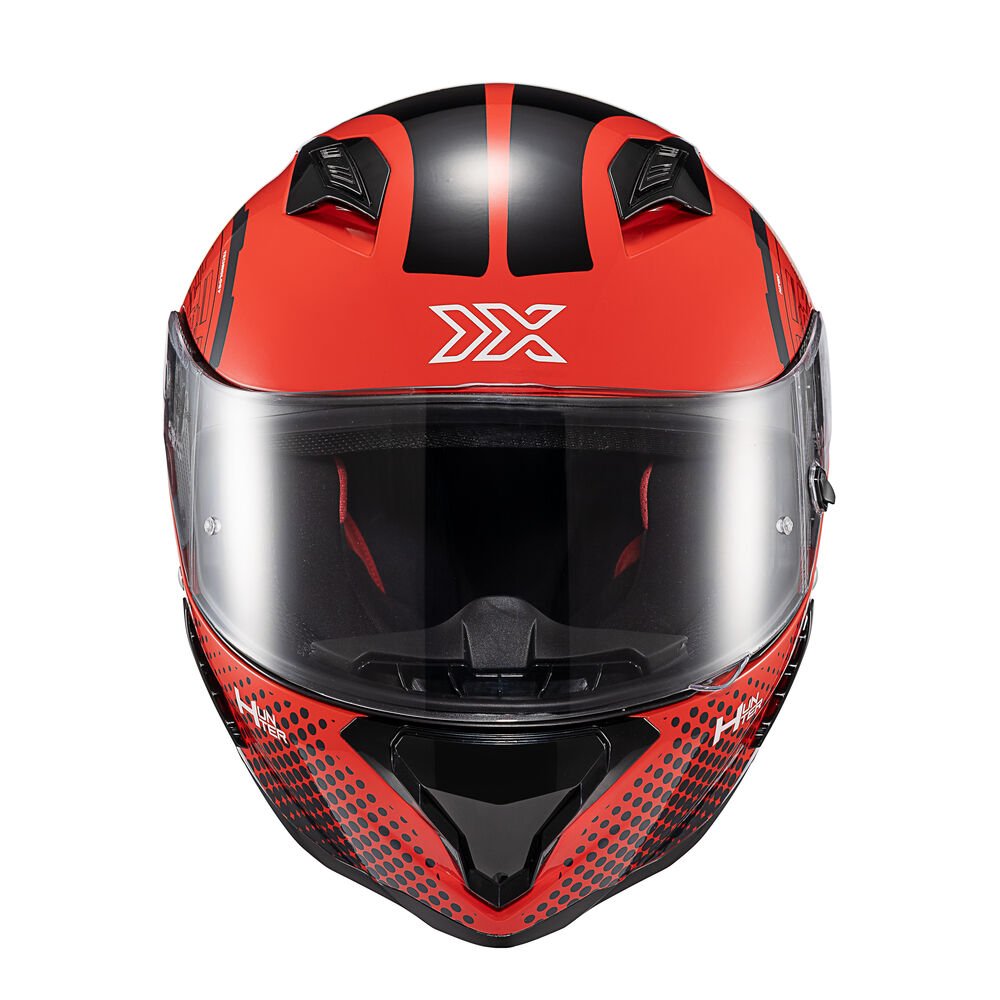 TEXX Capacete Fechado HUNTER Draco Preto Verm e 56 - Unid