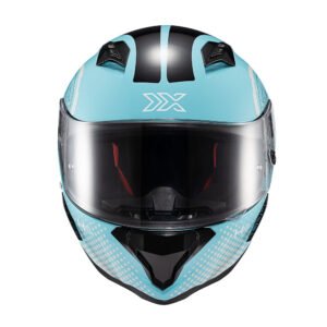 TEXX Capacete Fechado HUNTER Draco Preto Azul 56 - Unid
