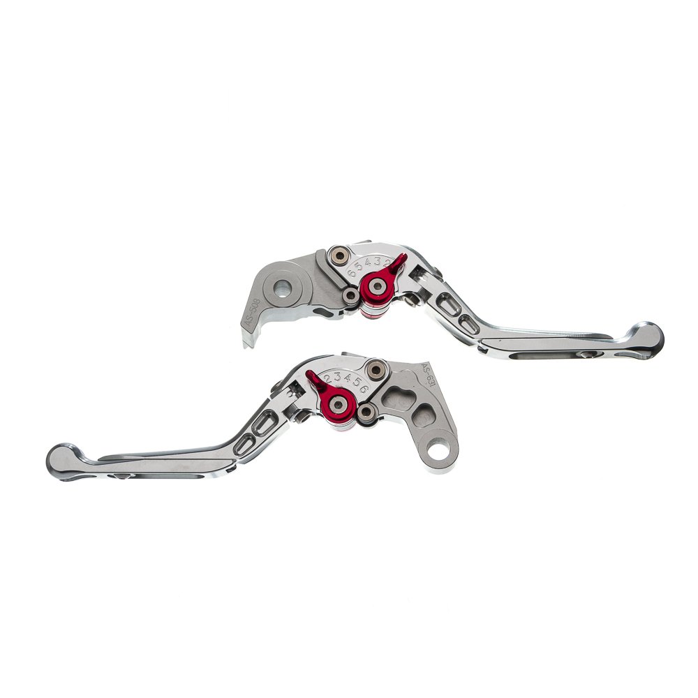 Manete X Moto Super Bike com 3/4DEDOS Prata Ya - Kit