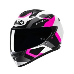 HJC Capacete C10 Tins Branc Cinz Pret Rosa 55 - Unid